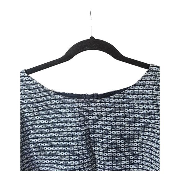 TALBOTS Tweed Raw Edge Zipper Back Career Work Blouse Shirt - Size 10 - Picture 3 of 8